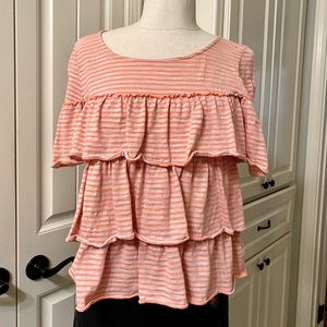 Anthropologie Ruffle top